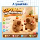Đồ chơi thú bông Capybara thông minh biết nhảy, nhại tiếng và biết hát AquaKids