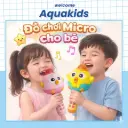 [Mẫu mới2026] Micro cho trẻ em kèm sạc - 3 chế độ hát phát nhạc blutooth & biến giọng siêu vui AquaKids