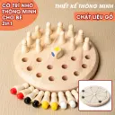 Bộ trò chơi cờ trí nhớ rèn luyện màu sắc thông minh bằng gỗ giúp bé luyện trí nhớ tư duy Aquakids