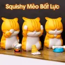 Đồ chơi Squishy Mèo Bất Lực bóp xả stress siêu mềm cute đáng yêu Aquakids