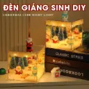 Đèn Ngủ Noel Giáng Sinh Tráng Gương DIY Tự Làm Khung Vuông Decor Bàn Làm Việc Quà Tặng Bạn Trai Bạn Gái QC Store 