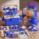 Bộ dụng cụ đồ chơi lắp ghép kỹ sư cho bé DIY cao cấp 152/218 chi tiết Aquakids